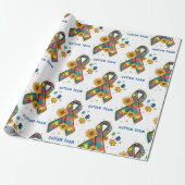 Puzzleteil für niedliche Autismus Geschenkpapier (Ungerollt)