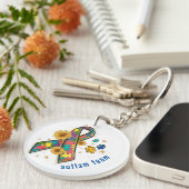 Puzzleteil für niedliche Autismus Schlüsselanhänger (Vorderseite rechts)