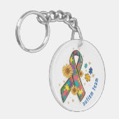 Puzzleteil für niedliche Autismus Schlüsselanhänger (Vorderseite links)