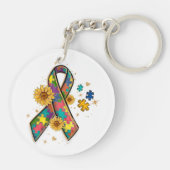 Puzzleteil für niedliche Autismus Schlüsselanhänger (Rückseite)