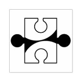 Puzzleteil Gummistempel (Prägung)