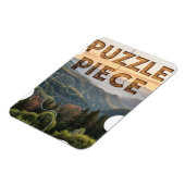 "Puzzleteil" Natur  Berg & Wald   Magnet (Linke Seite)