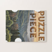 "Puzzleteil" Natur Berg & Wald Puzzle (Horizontal)