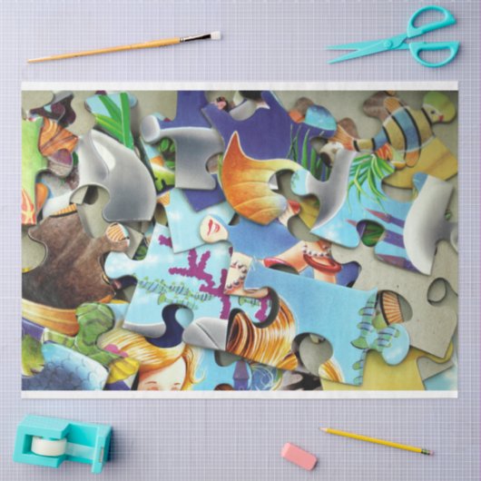 Puzzleteil Seidenpapier (Basteln)