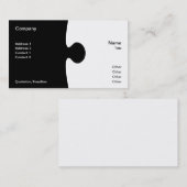 Puzzleteil-Visitenkarte Visitenkarte (Vorne/Hinten)