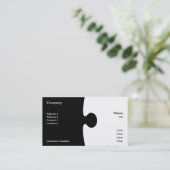 Puzzleteil-Visitenkarte Visitenkarte (Stehend Vorderseite)