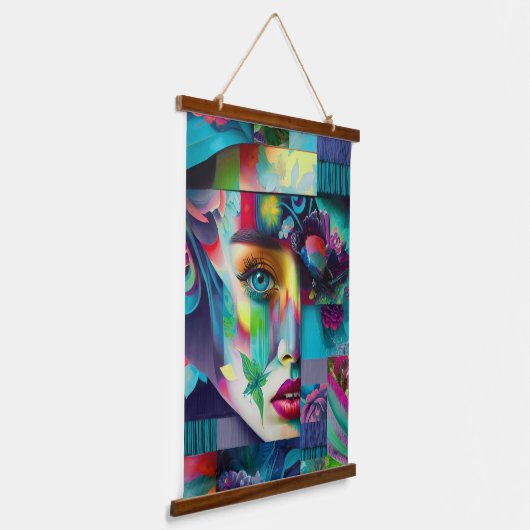 Puzzleteil Wandteppich Mit Holzrahmen (Gewinkelt)