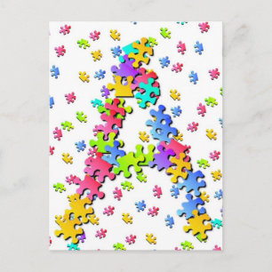 Puzzleteile - A Postkarte