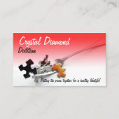 Puzzleteile auf dem Gabel Beruflicher Beruf Visitenkarte (Vorderseite)