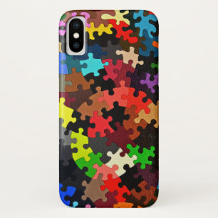 Puzzleteile auf schwarz Case-Mate iPhone hülle