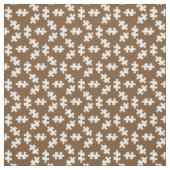 Puzzleteile braun und weiß stoff (Muster)