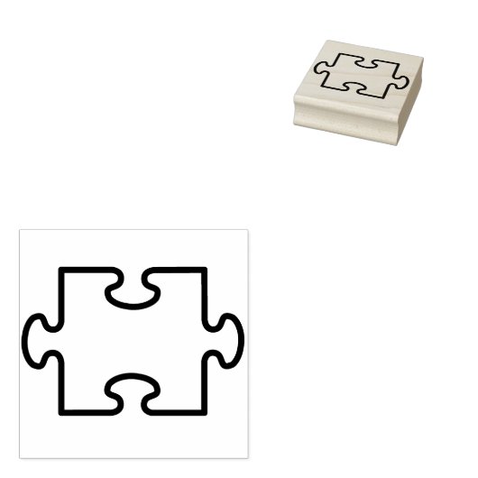 Puzzleteile Briefmarke Gummistempel (Stempel)