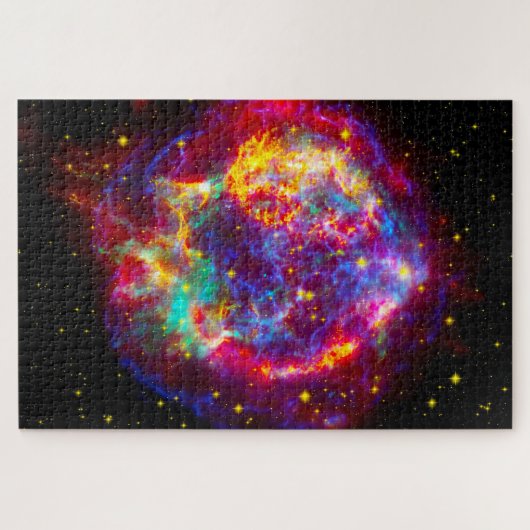 Puzzleteile des Sternbilds Cassiopeia. Puzzle (Horizontal)