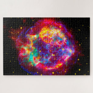 Puzzleteile des Sternbilds Cassiopeia. Puzzle