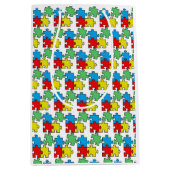 Puzzleteile Design Mittlere Geschenktüte (Vorderseite)