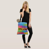Puzzleteile Design Tote Bag Tasche (Am Model)