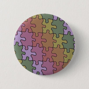 Puzzleteile für Autismus 35 Button