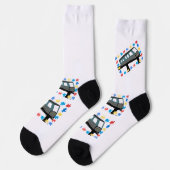 Puzzleteile für Autismus Socken (Linkes Detail)