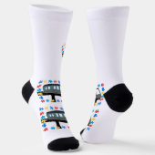 Puzzleteile für Autismus Socken (Gewinkelt)