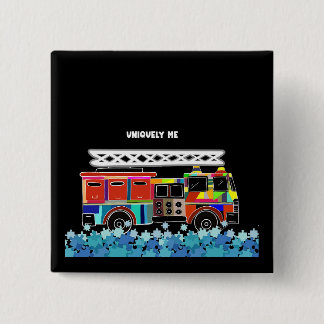 Puzzleteile für Feuerwehrfahrzeuge Button