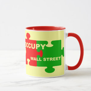 Puzzleteile für Occupy Wall Streete Tasse