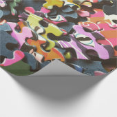Puzzleteile Geburtstagswrapping Paper Geschenkpapier (Ecke)