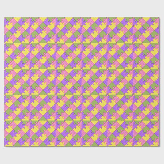 Puzzleteile Geschenkpapier (Flach)