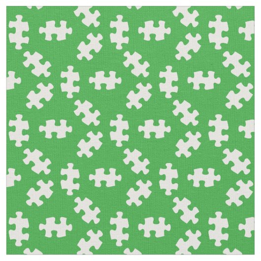 Puzzleteile grün und weiß stoff (Nahaufnahme)