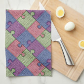 Puzzleteile Handtuch (Viertel Falte)