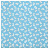 Puzzleteile hellblau und weiß stoff (Muster)
