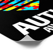 Puzzleteile Herz Autisti Poster (Ecke)