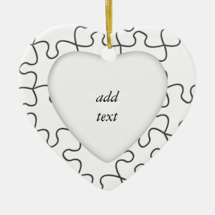 Puzzleteile (Hintergrundfarbe oder Bild hinzufügen Keramikornament