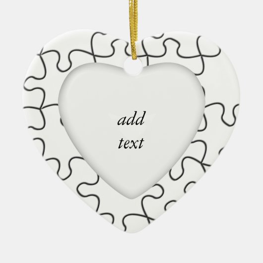 Puzzleteile (Hintergrundfarbe oder Bild hinzufügen Keramikornament (Vorne)