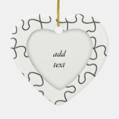 Puzzleteile (Hintergrundfarbe oder Bild hinzufügen Keramikornament (Hinten)