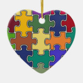 Puzzleteile Keramik Ornament (Vorne)