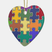 Puzzleteile Keramik Ornament (Links)