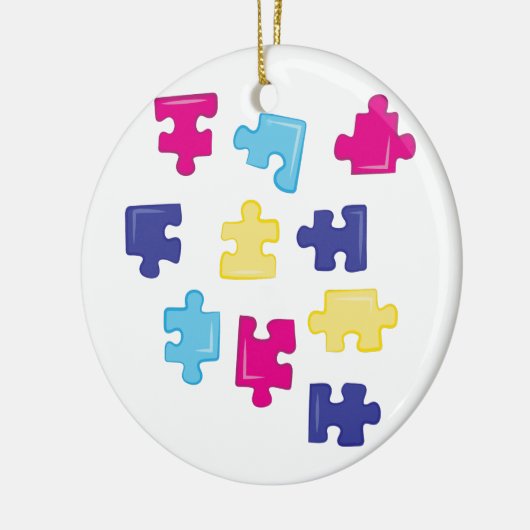 Puzzleteile Keramik Ornament (Links)