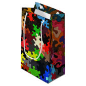 Puzzleteile Kleine Geschenktüte (Vorderseite Schrägansicht)