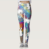 Puzzleteile Leggings (Vorderseite)