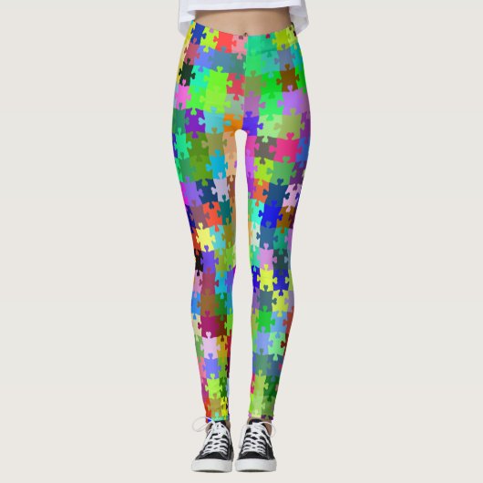 Puzzleteile Leggings (Vorderseite)