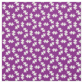 Puzzleteile Lila und weiß Stoff (Muster)