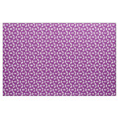 Puzzleteile Lila und weiß Stoff (Fat Quarter (45,7 x 55,9 cm))
