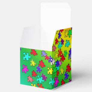Puzzleteile mit mehreren Farben Geschenkschachtel