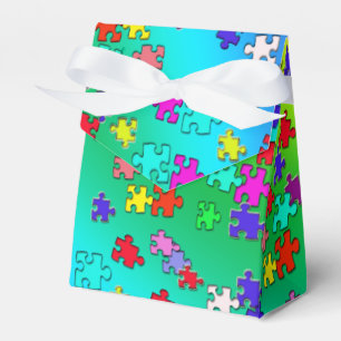 Puzzleteile mit mehreren Farben Geschenkschachtel