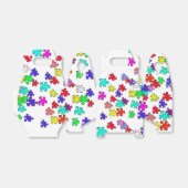 Puzzleteile mit mehrfarbigen Puzzleteilen Geschenkschachtel (Ungefaltet)