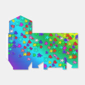 Puzzleteile mit mehrfarbigen Puzzleteilen Geschenkschachtel (Ungefaltet)
