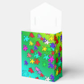 Puzzleteile mit mehrfarbigen Puzzleteilen Geschenkschachtel (Geöffnet)