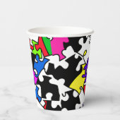 Puzzleteile Pappbecher (Rückseite)