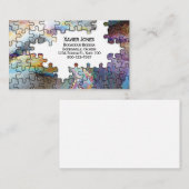 Puzzleteile personalisierte Visitenkarte (Vorne/Hinten)