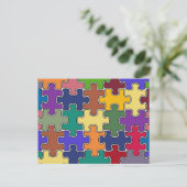 Puzzleteile Postkarte (Stehend Vorderseite)